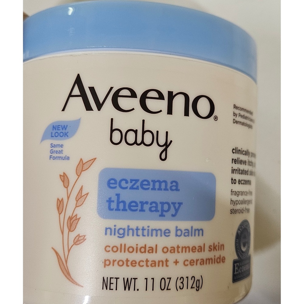 Aveeno Baby Eczema Therapy Nighttime Balm Colloidal Oatmeal 11oz New